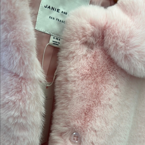 Janie and Jack Pink Faux Fur Jacket - Picture 6 of 7